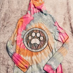 Oversized Hooded Long Sleeve Shirt